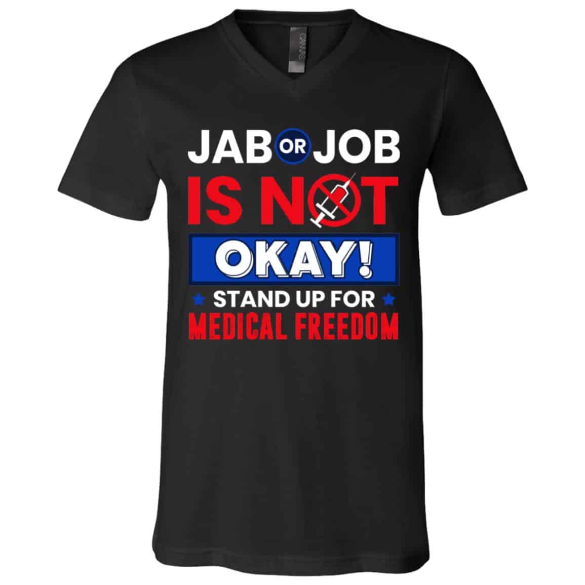 jab, Black, V-Neck T-Shirt jab, Black, V-Neck T-Shirt