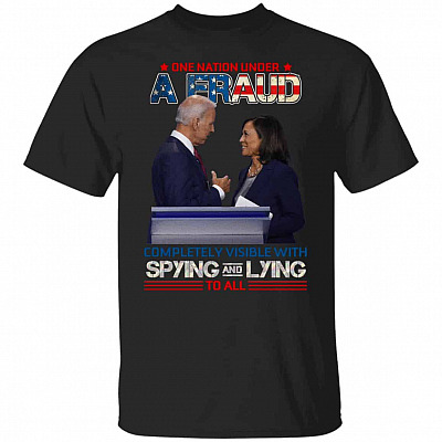 One Nation Under A Fraud TEE, Black, Unisex T-Shirt