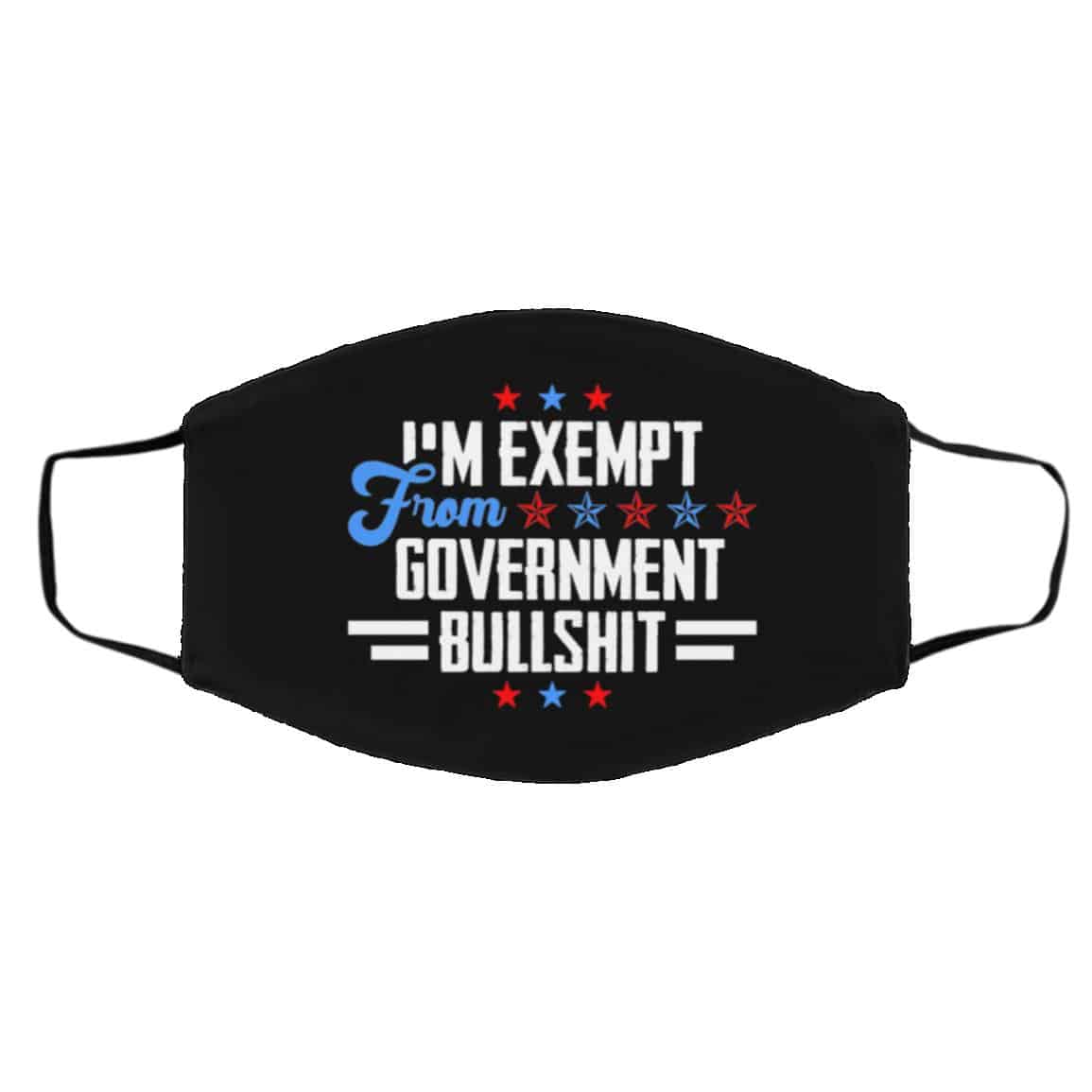 exempt mask, Black, Cloth Face Cover – Medium/Large exempt mask, Black, Cloth Face Cover – Medium/Large