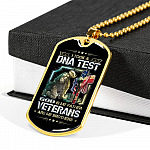 I Took A DNA Test God Is My Father Veterans Are My Brothers Dog Tag Pendant Necklace I Took A DNA Test God Is My Father Veterans Are My Brothers Dog Tag Pendant Necklace