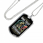 I Took A DNA Test God Is My Father Veterans Are My Brothers Dog Tag Pendant Necklace I Took A DNA Test God Is My Father Veterans Are My Brothers Dog Tag Pendant Necklace