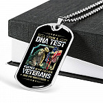 I Took A DNA Test God Is My Father Veterans Are My Brothers Dog Tag Pendant Necklace I Took A DNA Test God Is My Father Veterans Are My Brothers Dog Tag Pendant Necklace
