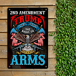 8NH. Trump Law Metal Sign Metal Sign Mockup 11fx