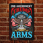8NH. Trump Law Metal Sign Metal Sign Mockup 1fx