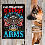 8NH. Trump Law Metal Sign Metal Sign Mockup 9