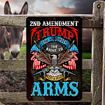 8NH. Trump Law Metal Sign Metal Sign Mockup 7