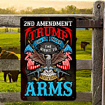 8NH. Trump Law Metal Sign Metal Sign Mockup 5