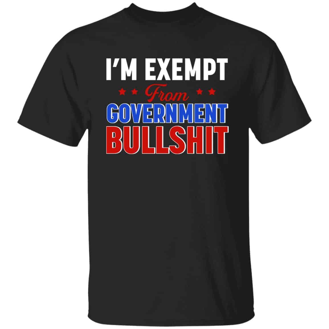 exempt, Black, Unisex T-Shirt exempt, Black, Unisex T-Shirt