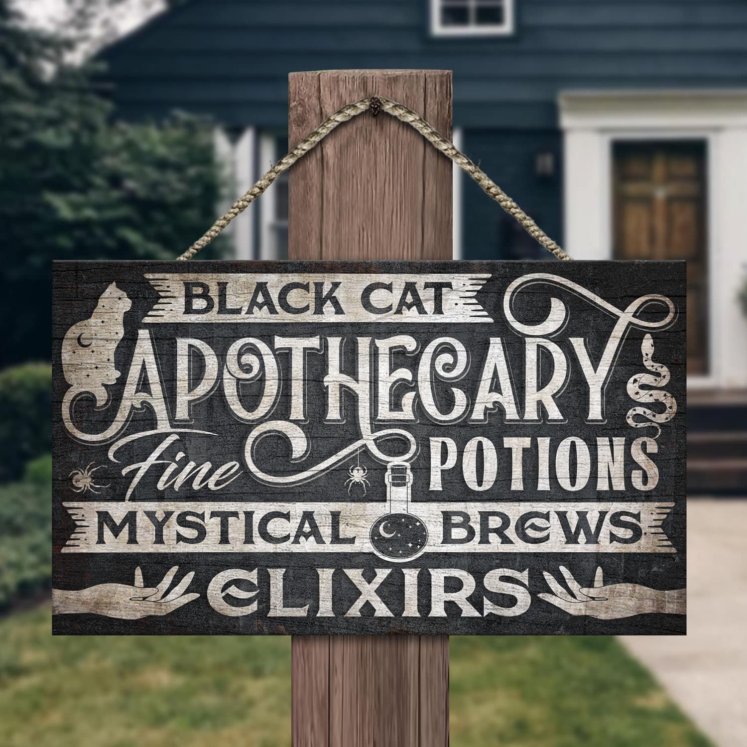 46 HG. Black Cat Apothecary-doorsign Mockup 13