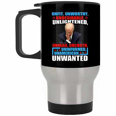 14 oz. Silver Travel Mug