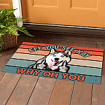 11Th. Why Oh You Husky (doormat) Doormat mockup 1