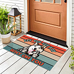 11Th. Why Oh You Husky (doormat) Doormat mockup 8