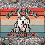 11Th. Why Oh You Husky (doormat) Doormat Mockup 13