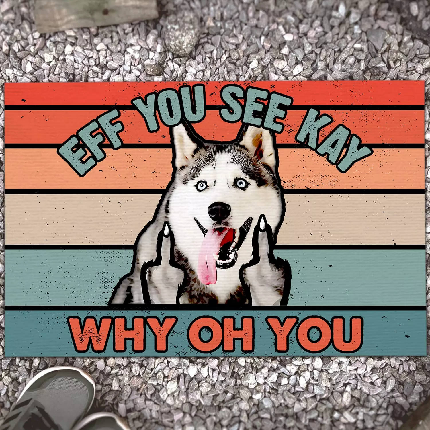 11Th. Why Oh You Husky (doormat) Doormat Mockup 13
