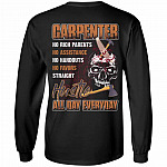 1N.Carpenter No Rich Parents, Black, Long Sleeve