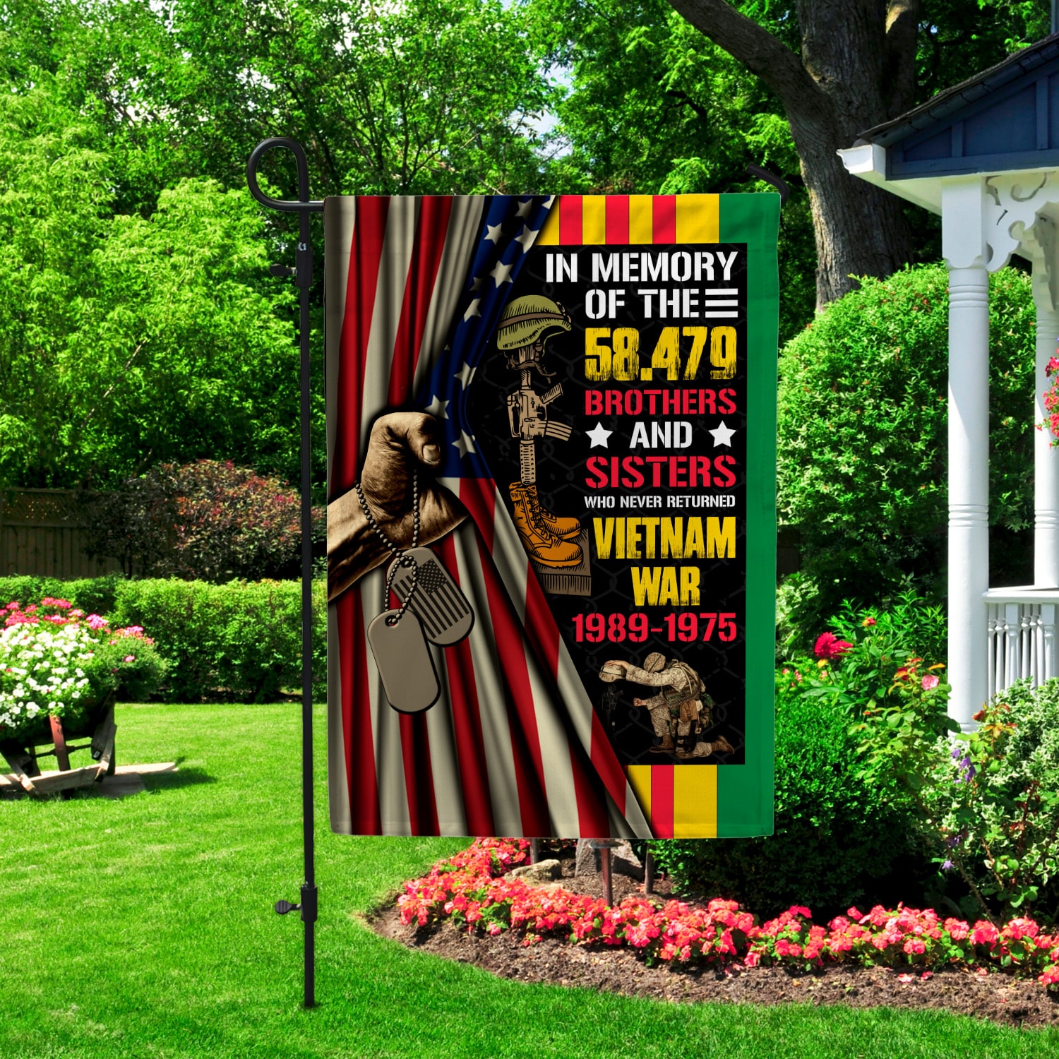 7LV. In Memory of 58479 Garden Flag Mockup 2