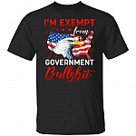 Exempt From Government tee, Black, Unisex T-Shirt Exempt From Government tee, Black, Unisex T-Shirt