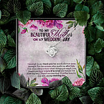 To My Beautiful Mother On My Wedding Day Love Knot Necklace - Mother Of The Bride Gifts From Daughter