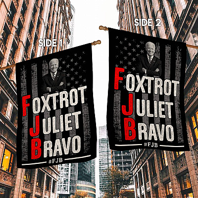 Alternative view of Fuck Joe Biden FJB Flag - Anti Biden Pro Trump Pro America Garden Flag - House Flag - Wall Flag