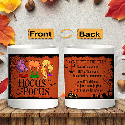 Come Little Children I'll Take Thee Away Halloween Gifts Hocus Two Sided Full Print Ceramic Coffee Mug - Beer Stein - Water Bottle