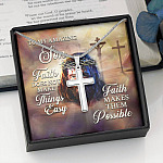 To My Amzing Son Faith Doesn't Make Things Easy Make Them Possible - Christian Jesus To My Amzing Son Faith Doesn't Make Things Easy Make Them Possible - Christian Jesus