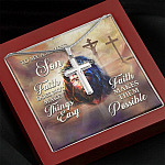 To My Amzing Son Faith Doesn't Make Things Easy Make Them Possible - Christian Jesus To My Amzing Son Faith Doesn't Make Things Easy Make Them Possible - Christian Jesus