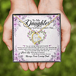 Personalized Gift From Dad To My Daughter Saying Always Remember You Are Forever Love Necklace - Daughter Inspirational Necklace