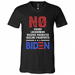 biden, Black, V-Neck T-Shirt