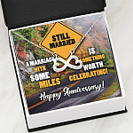 Still Married A Marriage With Some Miles Is Something Worth Celebrating Infinity Heart Pendant Necklace