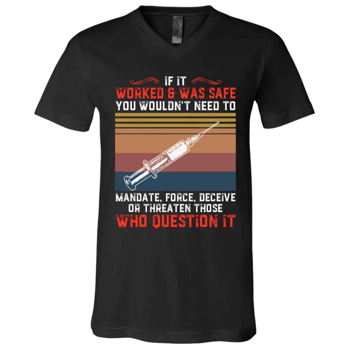 If It Worked Tshirt, Black, V-Neck T-Shirt If It Worked Tshirt, Black, V-Neck T-Shirt