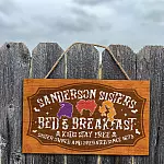 57 HG. Hocus Kids Stay Free Door Sign Mockup 7