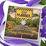 Still Married a Marriage with Some Miles Is Something Worth Celebrating Happy Anniversary Love Knot Pendant Necklace