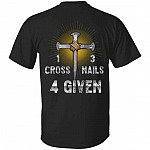 7VT. 1 Cross 3 Nails, Black, Unisex T-Shirt
