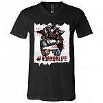 Horror Life tee, Black, V-Neck T-Shirt