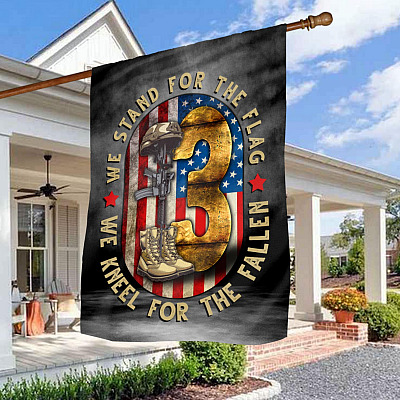 Never Forget 13 Fallen Soldiers Flag - We Stand For The Flag Kneel For The Fallen 13 Heroes Biden Blood Handprint Garden House Flag