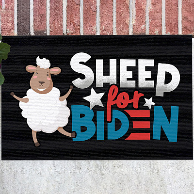Sheep for Biden Indoor Outdoor Doormat - Funny Joe Biden Doormat