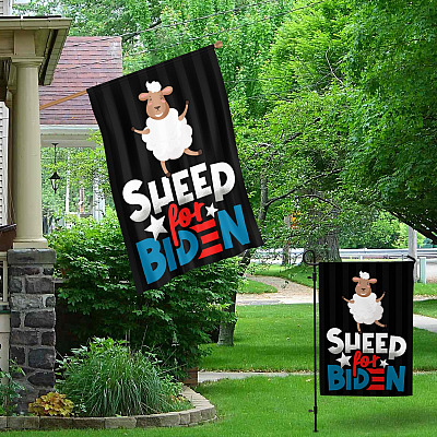 Alternative view of Sheep for Biden Garden Flag - House Flag - Wall Flag - Impeach Biden Flag