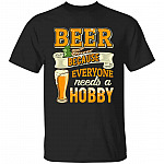 7VT. Beer Because Everyone, Black, Unisex T-Shirt