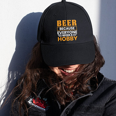 Beer Because Everyone Needs A Hobby Funny Beer Twill Cap - High-Profile Snapback Hat - Beer Lover Gifts