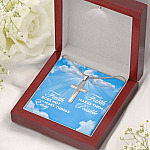 Christian Faith Does Not Make Things Easy Faith Makes Them Possible Artisan Crafted Cross Pendant Necklace