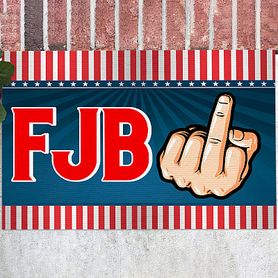 FJB Pro America Anti Biden Decorative Doormat - Fck Joe Biden Funny Political Welcome Mat
