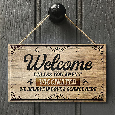 Wooden Door Sign