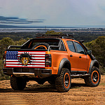 3O. Jesus Cross (4) Tailgate Wrap Mockup 7