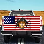 3O. Jesus Cross (4) Tailgate Wrap Mockup 10