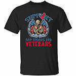 Support Our Troops And Veterans T-Shirt, Black, Unisex T-Shirt