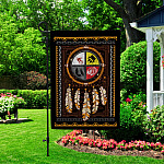 4KT. Four Direction Medicine Wheel-30x40 Garden Flag Mockup 2