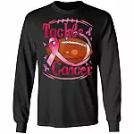 2KNG. Tackle Cancer hoodie, Black, Long Sleeve