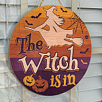 4TM. The Witch Is In (7) Door Sign Mockup 14
