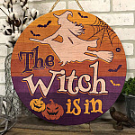 4TM. The Witch Is In (7) Door Sign Mockup 6
