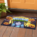 1TM. Welcome Foolish Mortals (sample design) Doormat mockup 1